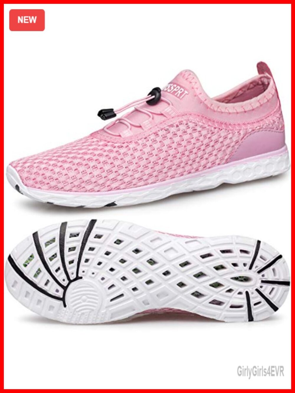 DOUSSPRT Women's Water Shoes Quick Dry Aqua Sneakers for Beach Swim Pool